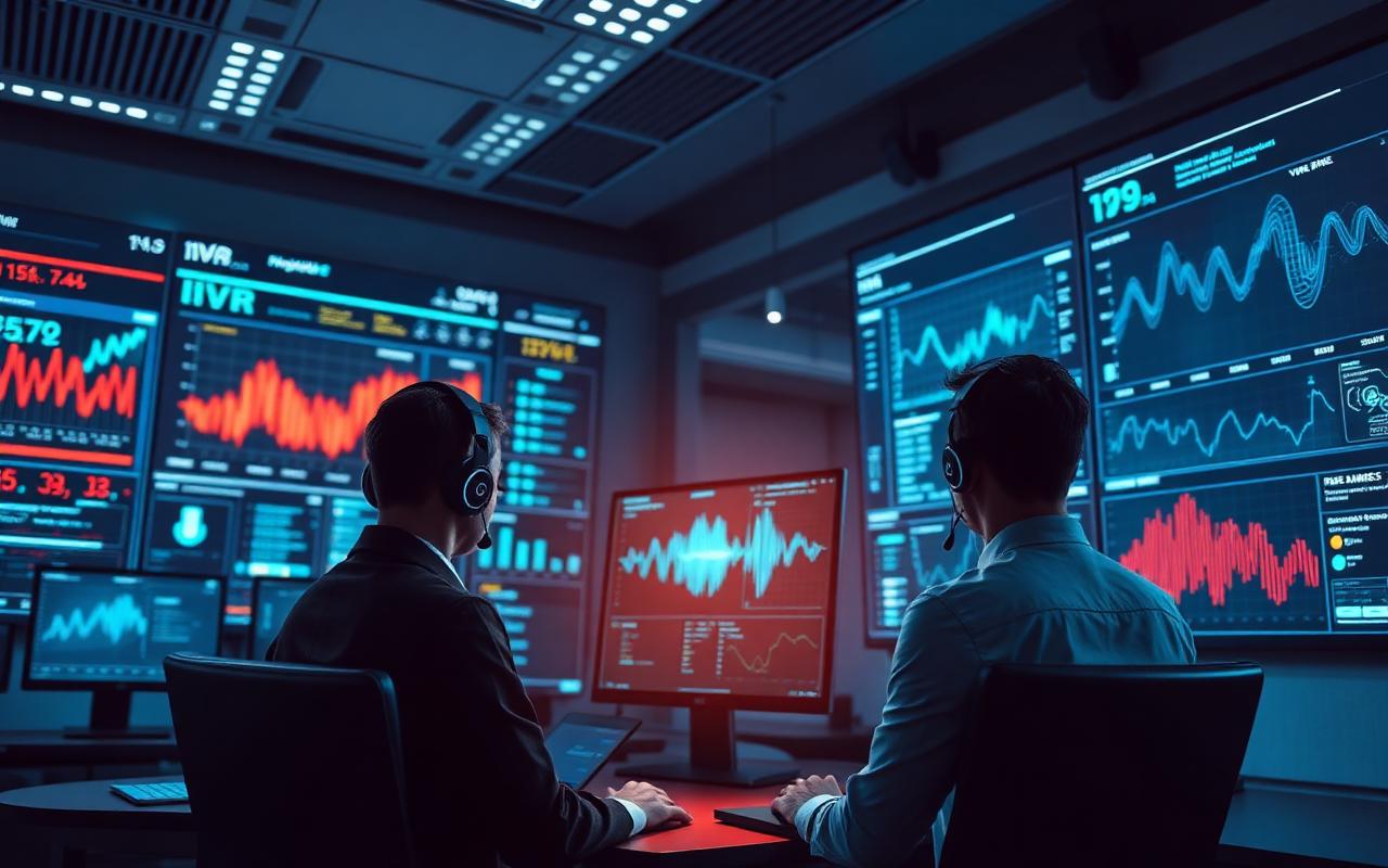 AI-powered contact centre operations floor with omni-channel and voice automation